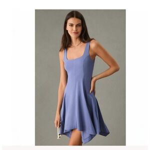 Daily Practice by Anthropologie Handkerchief-Hem Mini Dress Swing Small